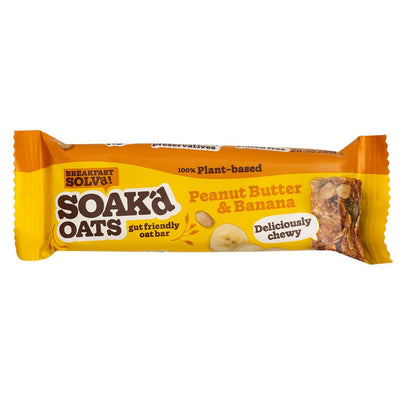 SOAK'd OATS Gut Friendly Oat Bar - Peanut Butter & Banana 42g