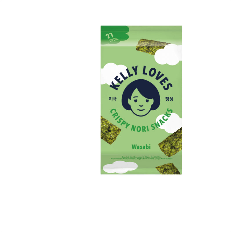 Vegan Crispy Nori Snacks Wasabi 4g