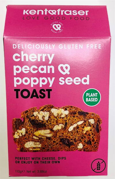 Gluten-Free Vegan Cherry Pecan Poppy Seed Toast 110g