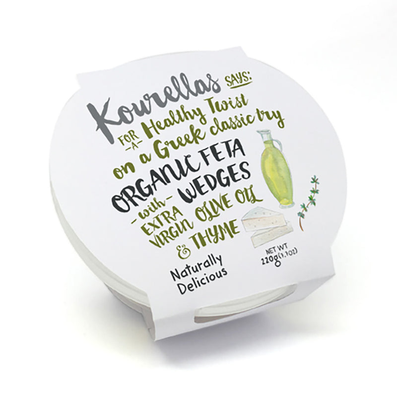 Organic Feta Wedges in Olive Oil 150g