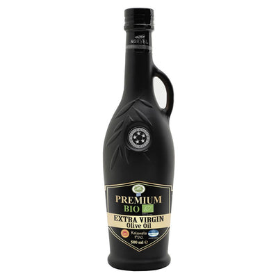 Korvel Greek Organic Extra Virgin Olive Oil PDO Kalamata Amphora 500ml