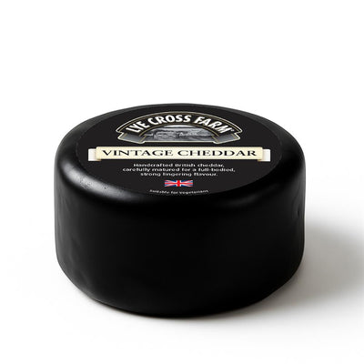 Lye Cross Farm Black Waxed Vintage Cheddar Truckle 250g