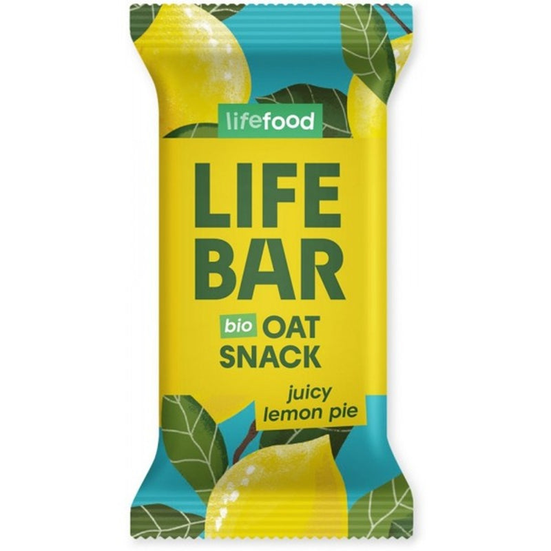 LifeFood Organic Lifebar Oat Snack Juicy Lemon Pie 40 g