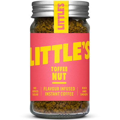 Little's instant coffee infused with the taste of Toffee Nut.