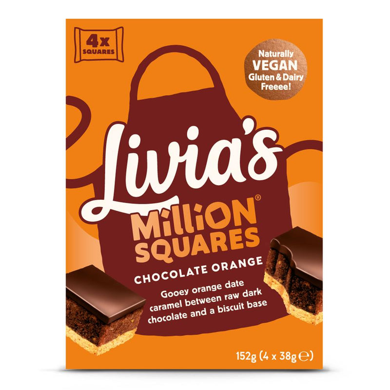 Choc Orange Million Squares 4 x 38g