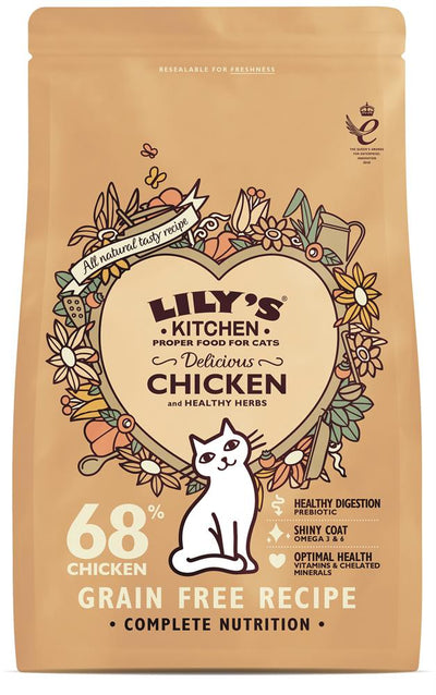 Lily's Kitchen Delicious Chicken Dry Food for Cats 800g