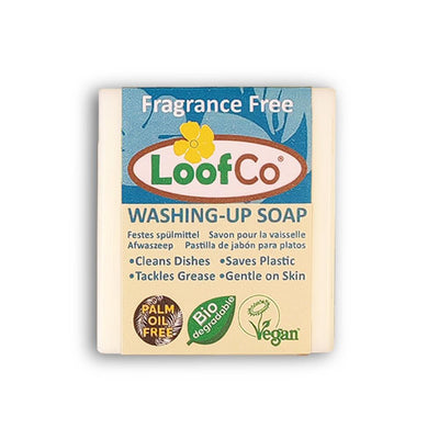 LoofCo Washing-Up Soap Bar Palm Oil Free - Fragrance Free 100g