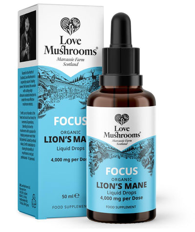 Love Mushrooms Lions Mane Liquid Drops 50ml - 4000mg