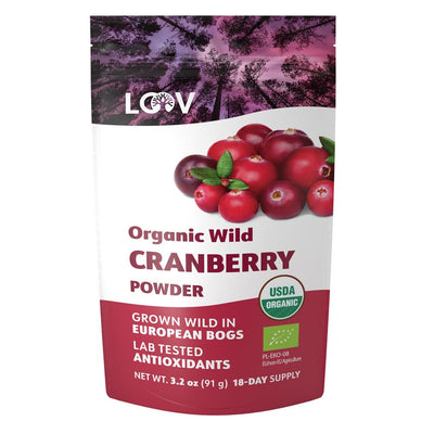 Organic Wild Cranberry Freeze-Dried Powder 91g