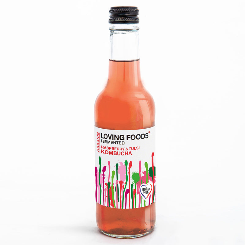 Organic Raspberry & Tulsi Kombucha 330ml