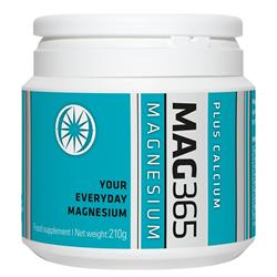 MAG365 Magnesium Supplement plus Calcium 210g.