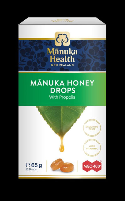 MGO 400+ Manuka Honey Drops with Propolis 65gm-15's