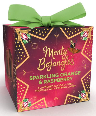 Sparkling Orange & Raspberry Truffles Present Gift 100g