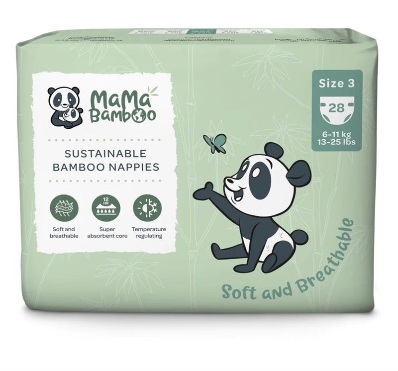 Mama Bamboo Eco Nappies - Size 3 (Medium) 980g