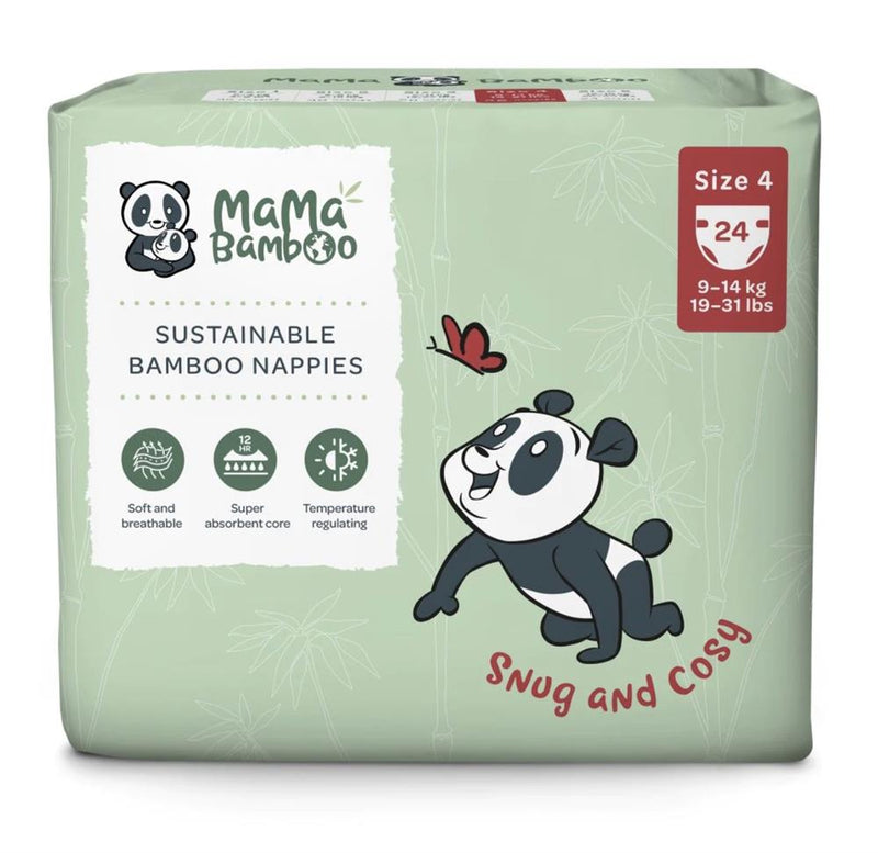 Mama Bamboo Eco Nappies - Size 4 (Large) 1070g