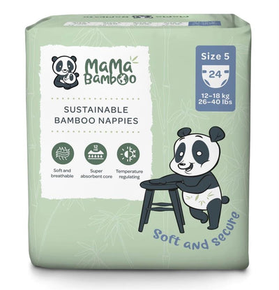 Mama Bamboo Eco Nappies - Size 5 (X-Large) 1080g