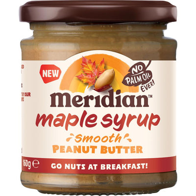 Meridian Smooth Peanut Butter with Maple Syrup 160g