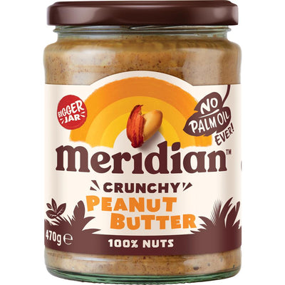 Meridian Crunchy Peanut Butter 100% 470g