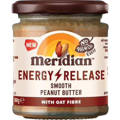 Meridian Energy Release Smooth Peanut Butter with Oat Fibre 160g