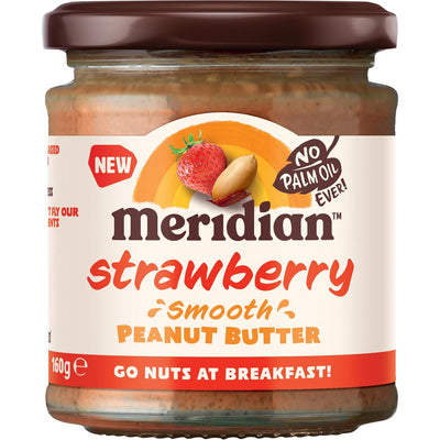 Meridian Smooth Peanut Butter with Strawberry 160g