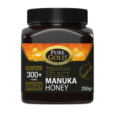 Pure Gold Premium Select Manuka Honey MGO -  300+ 250G