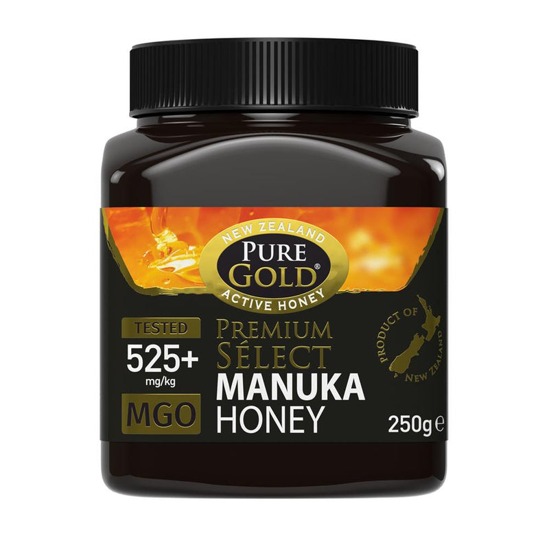 Pure Gold Premium Select Manuka Honey MGO -  525+ 250G