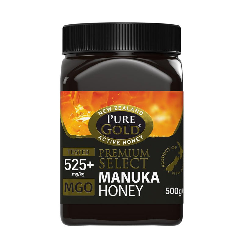 Pure Gold Premium Select Manuka Honey MGO -  525+ 500G