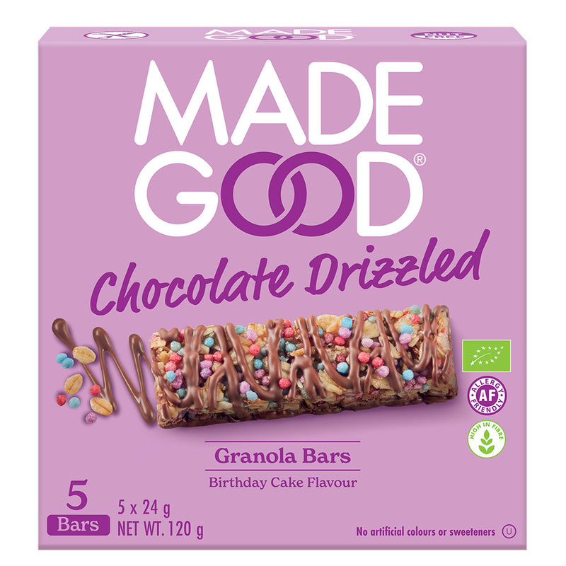 Granola Bar Chocolate Drizzled Birthday Cake 5 x 24g Multipack