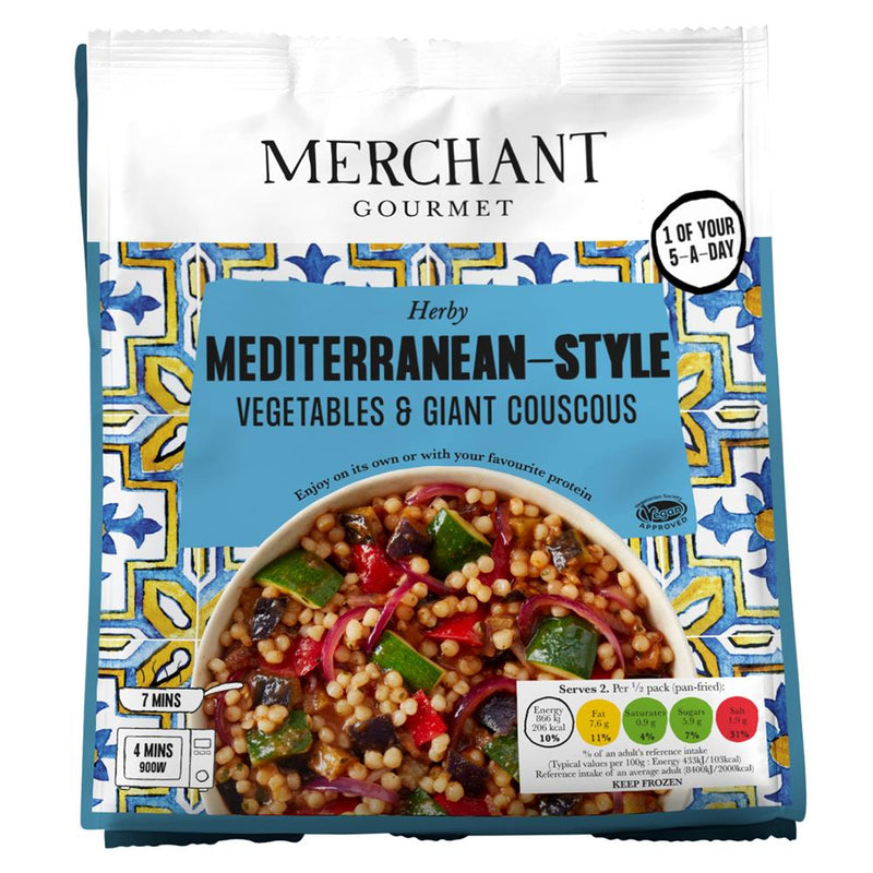 Merchant Gourmet Frozen Mediterranean Veg & Couscous 400g