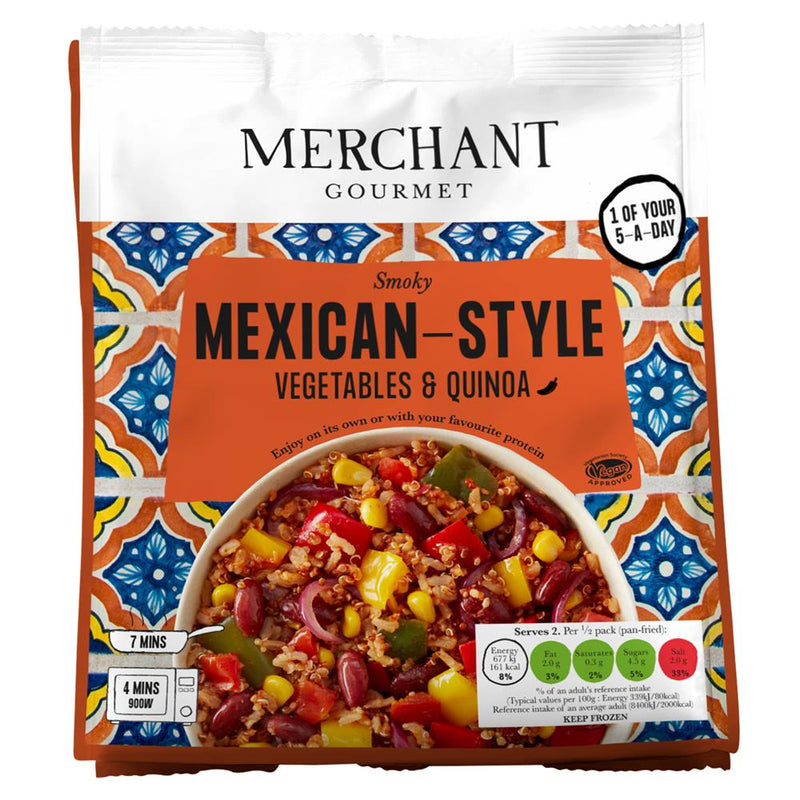 Merchant Gourmet Frozen Mexican-Style Veg & Quinoa 400g