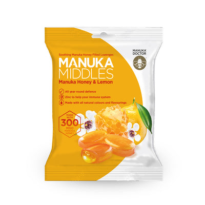 Manuka Doctor Manuka Middles - Honey & Lemon lozenges 100g