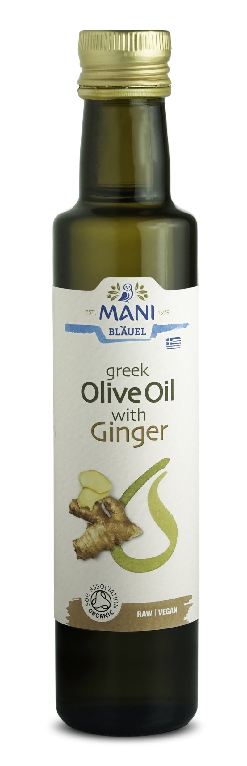 MANI Organic Greek Olive Oil with Ginger 250ml