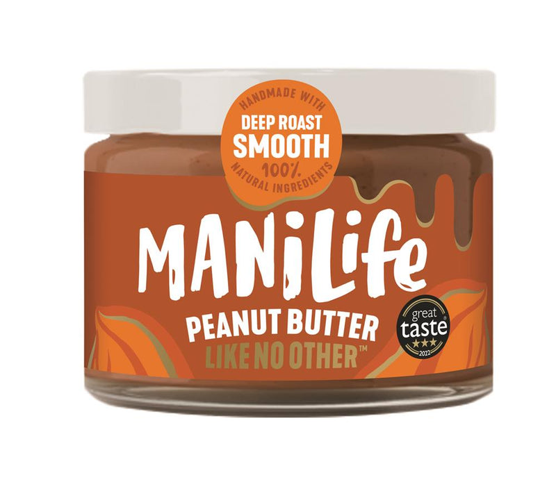 ManiLife Deep Roast Smooth Peanut Butter - 275g Jar