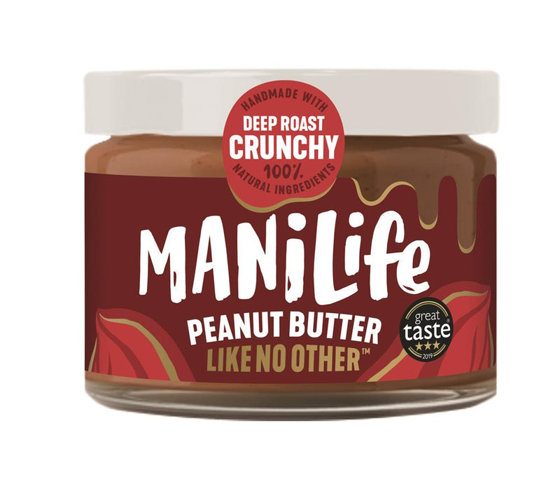 ManiLife Deep Roast Crunchy Peanut Butter - 275g Jar