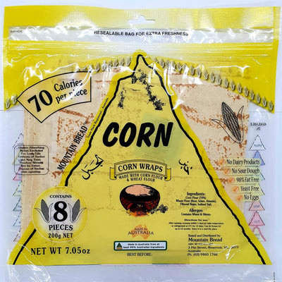 Mountain Bread Corn Wraps (70% Corn) 200g