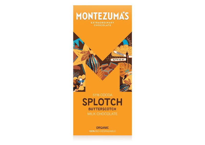 Splotch Organic 54% Milk Chocolate with Butterscotch 90g