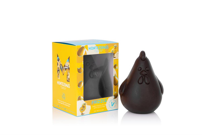 Frizzle Dark Chocolate Hen with Cocoa Nibs 200g