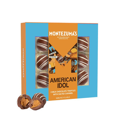 American Idol - 9 Milk Chocolate Truffles with Salted Caramel 120g