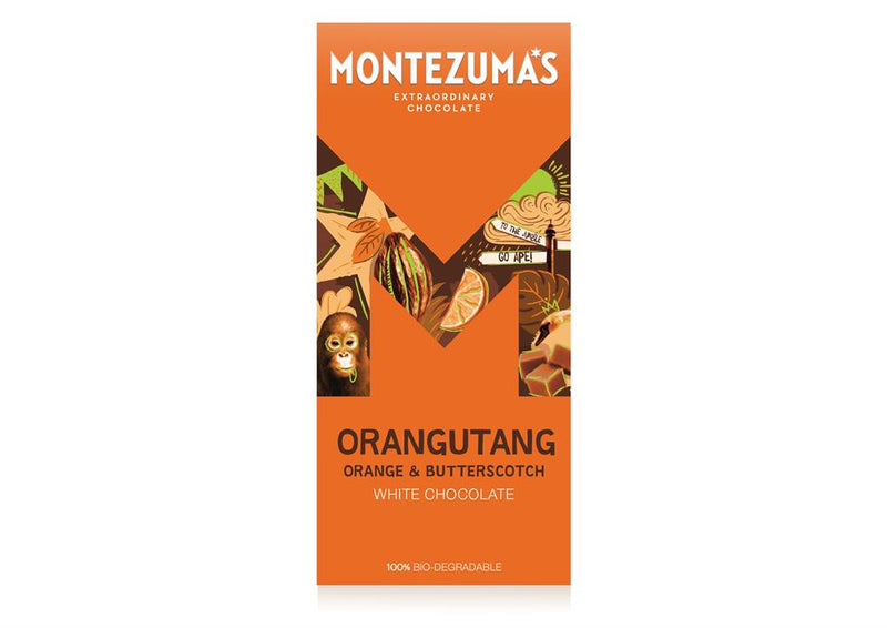 Orangutang - White Chocolate with Orange & Butterscotch 90g