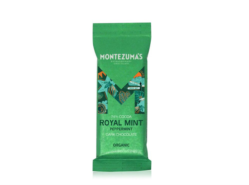 Royal Mint mini bar Dark Organic 74% with Mint 25g