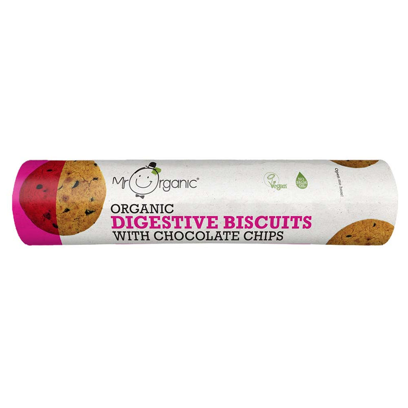 Mr Organic Chocolate Chip Digestives Biscuits 250g