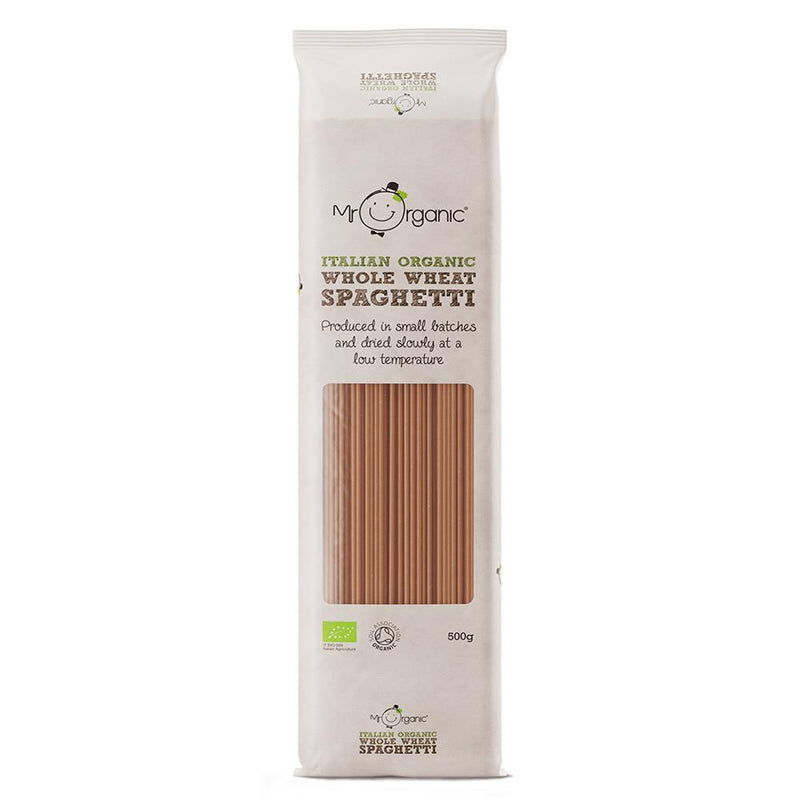 Mr Organic Whole Wheat Spaghetti Pasta 500g