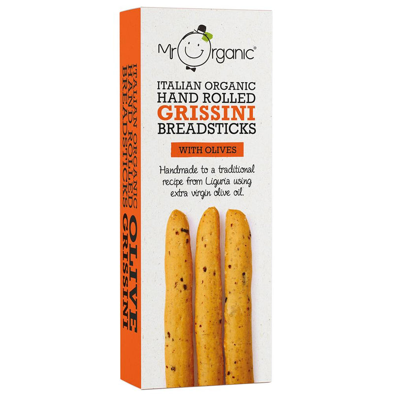 Mr Organic Grissini Breadsticks with Olives (10x130g)