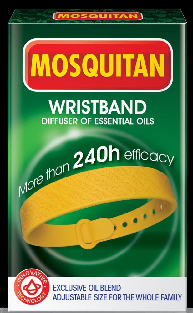 Natural wristband with 240h mosquito protection for all ages