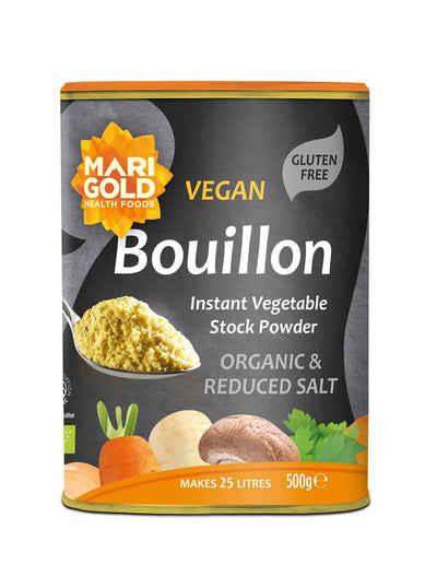Marigold ORG Less Salt Veg Bouillon - Grey 500g