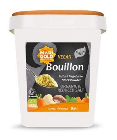 Marigold ORG Catering Less Salt Veg Bouillon 2kg Grey