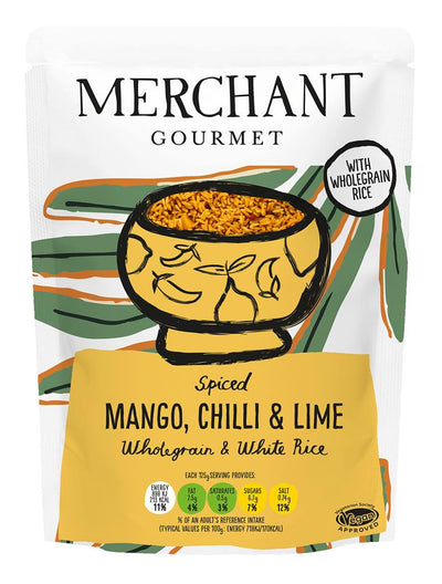 Merchant Gourmet Mango Chilli & Lime Microwaveable Rice 250g