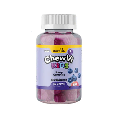 MultiVi Multivitamin Gummies Berry Flavour For Kids. 60 gummies