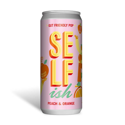 Selfish Sparkling Soft Drink With Fibre Peach & Orange 330ml