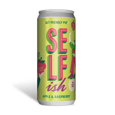 Selfish Sparkling Soft Drink With Fibre Apple & Raspberry 330ml